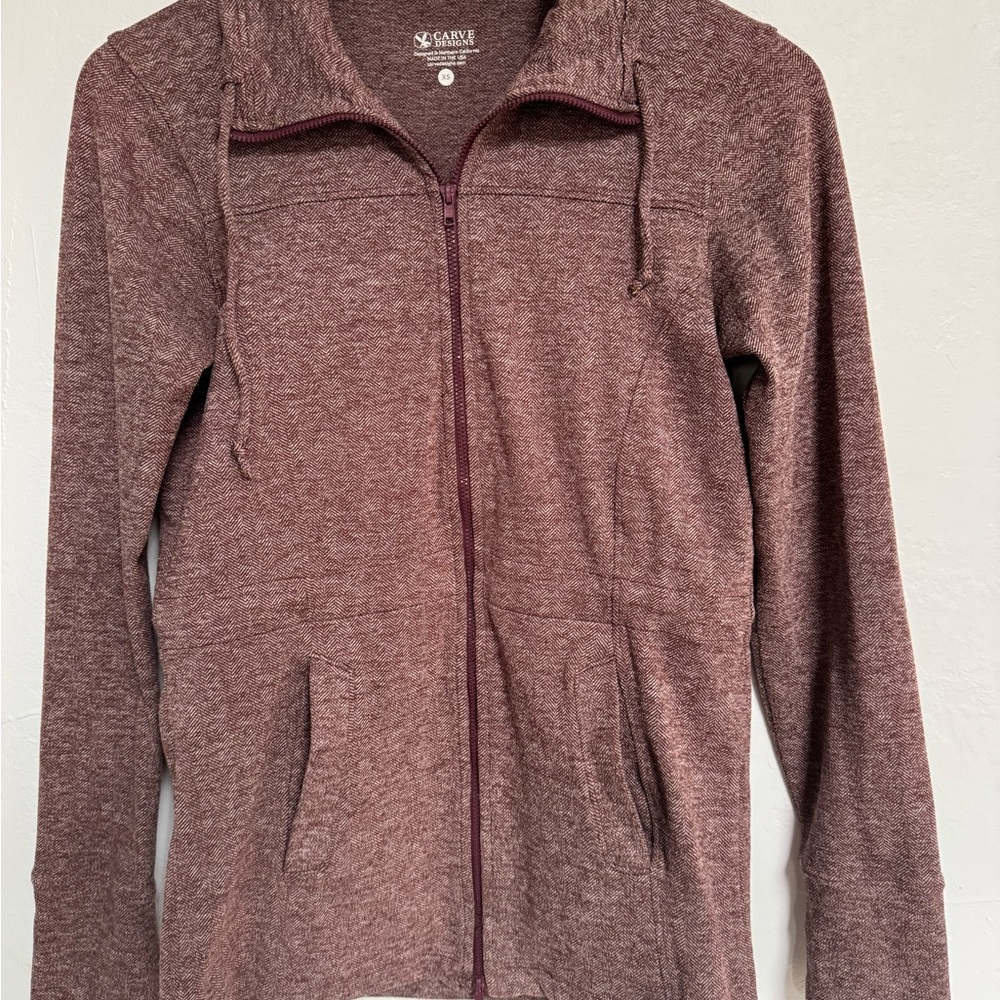 Carve Designs Burgundy Sweatshirt